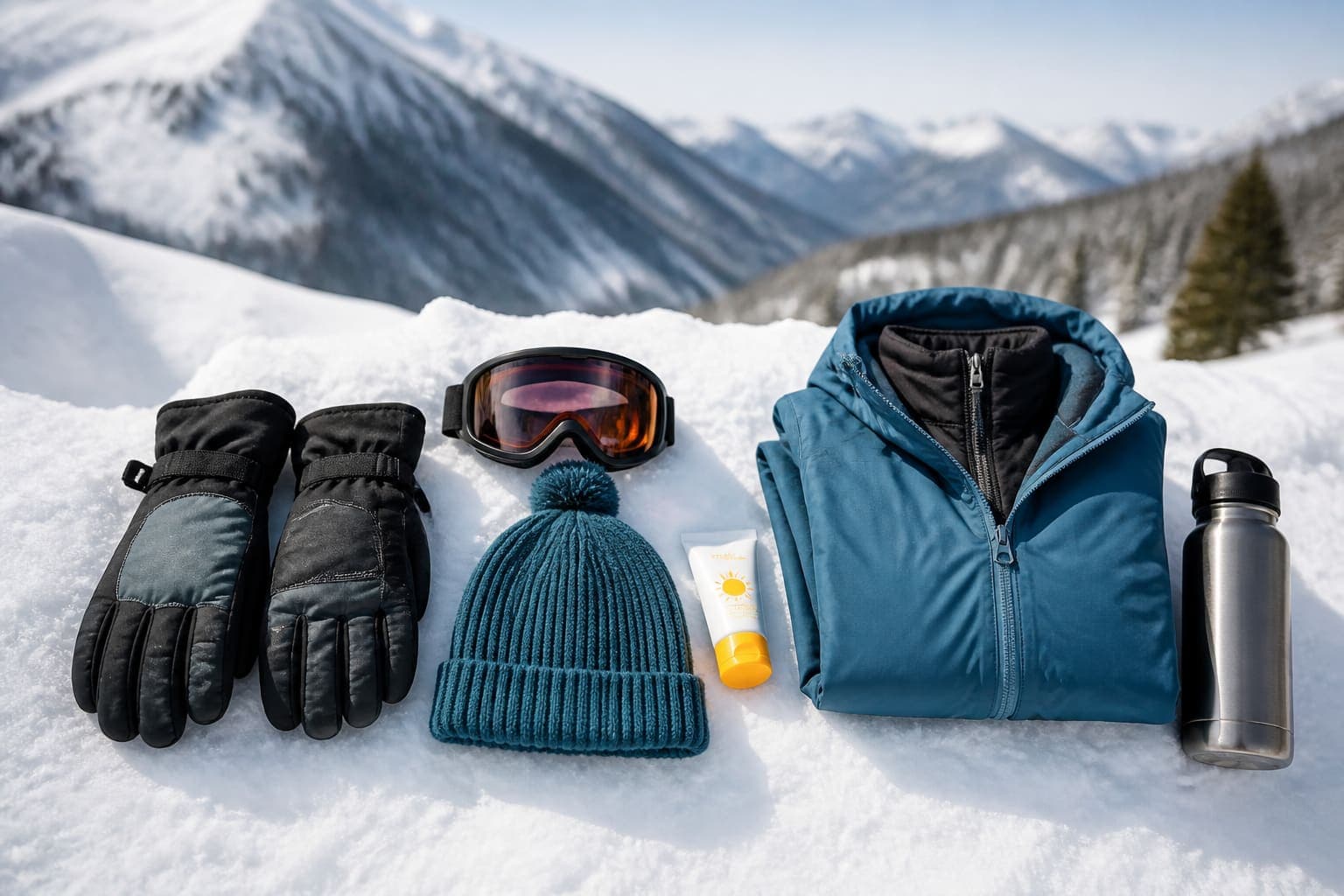 Essential gear for the first day on snow